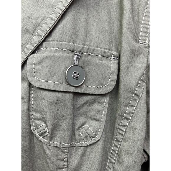Ann Taylor Loft‎ Jacket Womens XS green utility Casual Pockets Button front - Picture 6 of 7